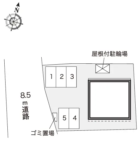 ★手数料０円★常滑市市場町４丁目　月極駐車場（LP）